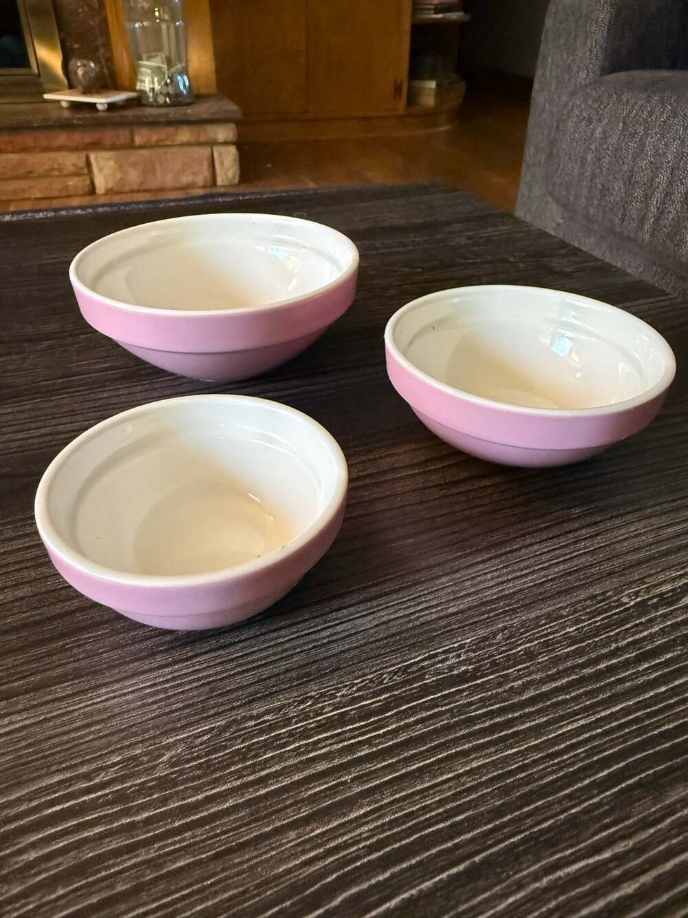 Tasty Ceramic Small Baby Pink Nesting Mixing Bowls